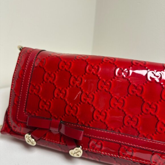 Gucci Broadway Evening Bag Enamel Red - Picture 3 of 7